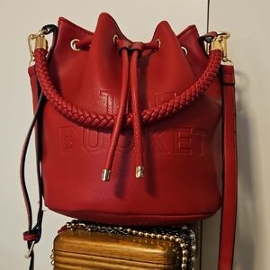 Red Bucket Bag